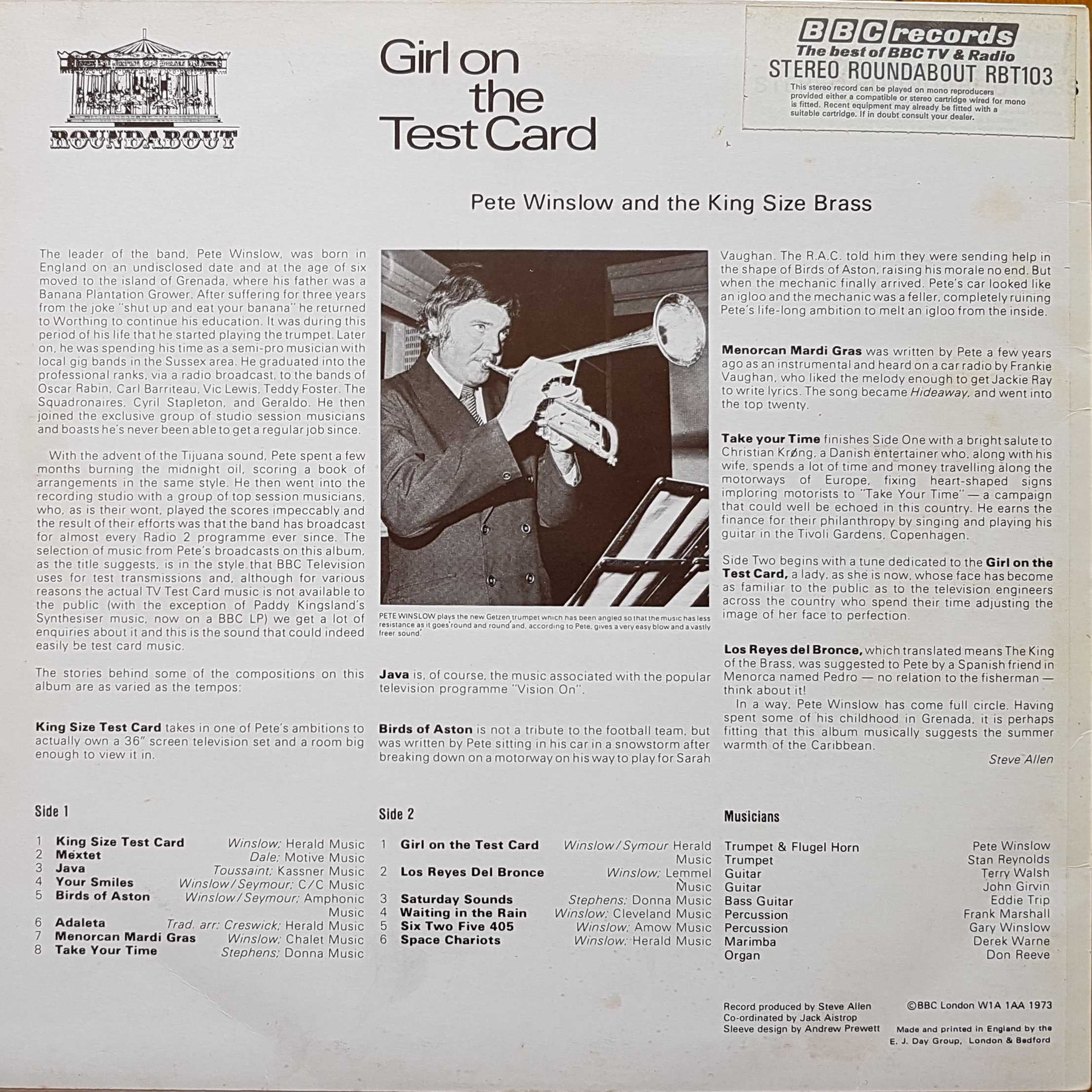Back cover of RBT 103